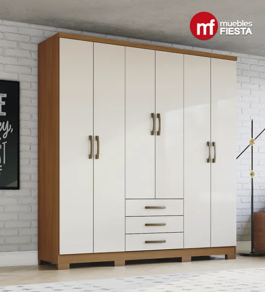 Closet Caju de 6 Puertas