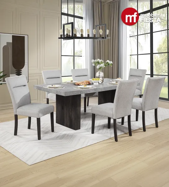 Comedor Azalea para 6 personas.