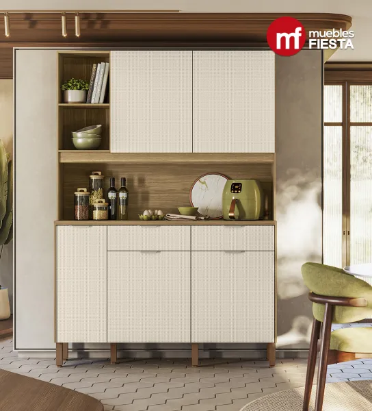 Gabinete Doble Flora Color Beige