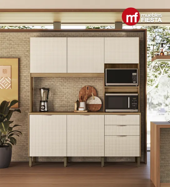 Gabinete de Cocina Viva color Beige