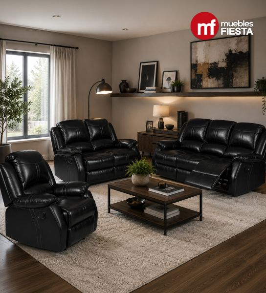 Sala Reclinable Tis Color Negro