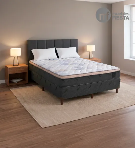 Set de Cama Indufoam Deluxe (Colchón + Base)