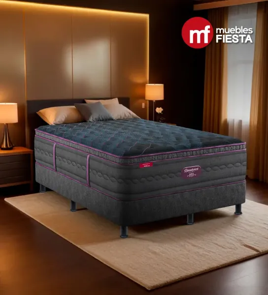 Set de Cama Simmons Beautyrest Premier Collection World Class Pillow Top  (Colchón + Base)